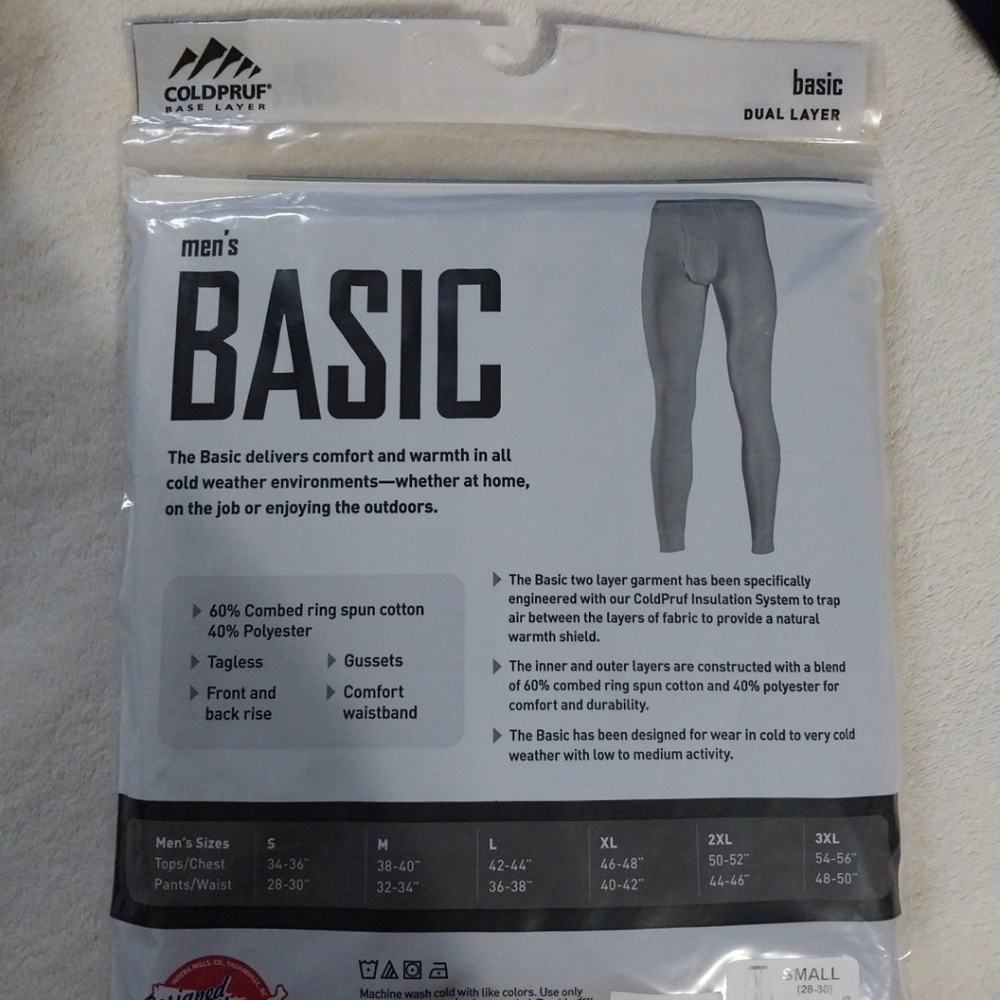 Coldpruf Base layer pants Size Small - Picture 2 of 2